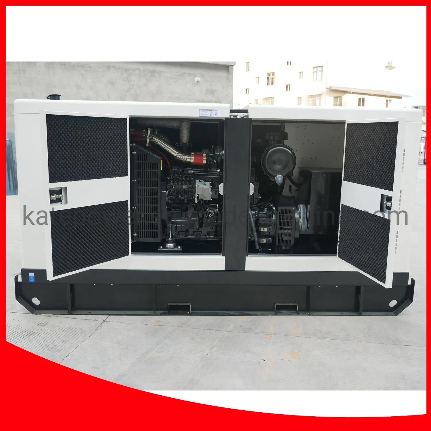 Usina geradora a diesel silenciosa 100kVA 80kw com cobertura boa